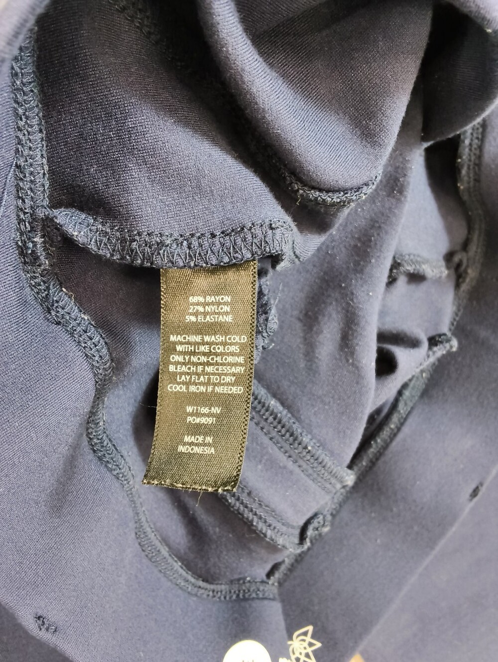 Betabrand size medium navy blue pull on pants - Picture 4 of 4